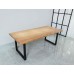 Solid Wooden Dining Table With Metal Box Frame- Industrial Design - 1.5m / 1.8m / 2m Seats 4-8 persons